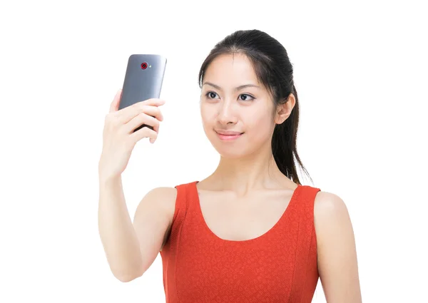 Asiatico donna selfie — Foto Stock