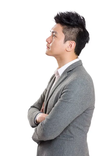 Asia businessman side profile — Stock Photo, Image