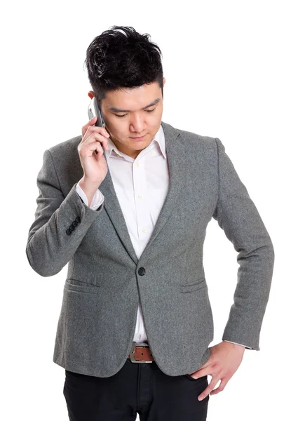 Businessman with mobile phone — Stock Photo, Image