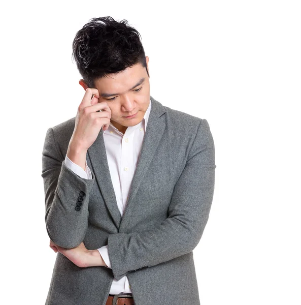 Thoughtful businessman portrait — Stock Photo, Image