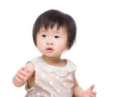 Asya bebek kız portre