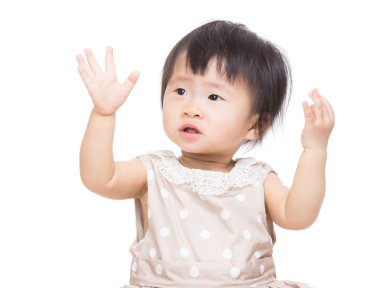 Asya bebek kız eli