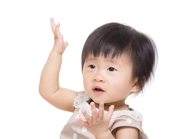 Asian baby girl dance — Stock Photo, Image