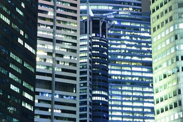 Modern building at night — Stock Photo, Image