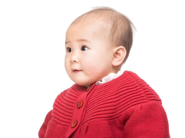 Baby girl looking at aside — Stock Photo, Image