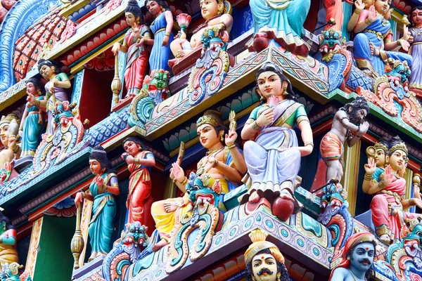 싱가포르에 있는 힌두교 사원 sri mariamman — 스톡 사진