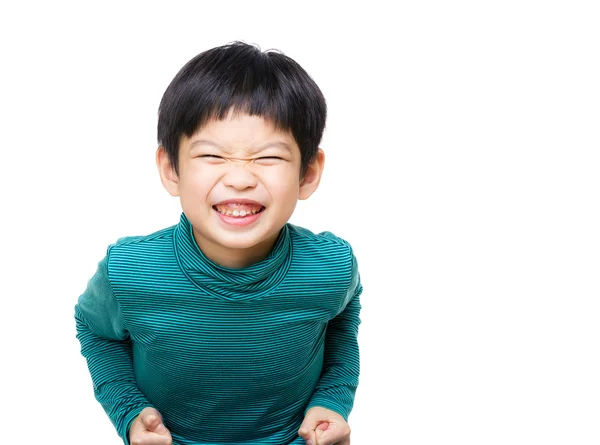 Asia pequeño niño tan emocionado — Foto de Stock