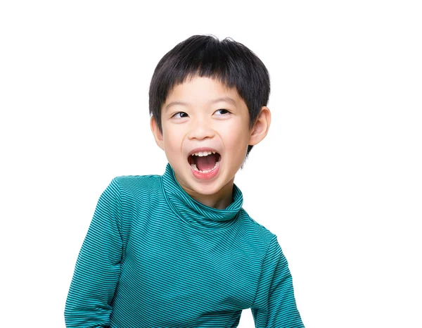 Asia pequeño niño emocionado — Foto de Stock