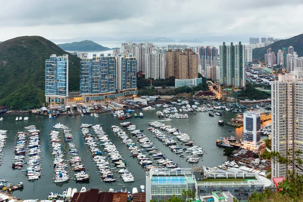 Rifugio tifone di Aberdeen a Hong Kong — Foto Stock