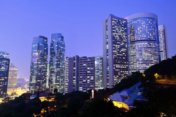 Hong kong city bei Nacht — Stockfoto