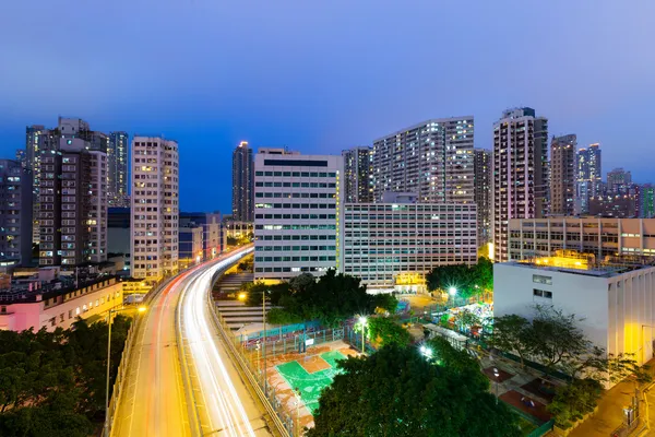 Hong Kong notte — Foto Stock