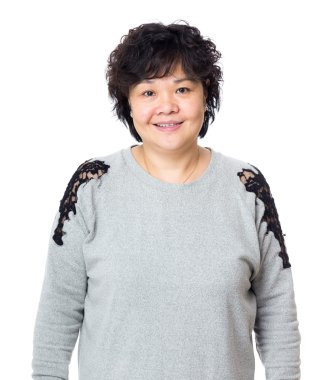 Asya yaşlı kadın