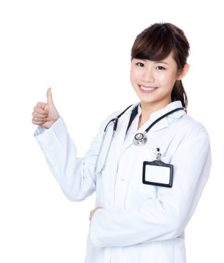 Asia female doctor clipart