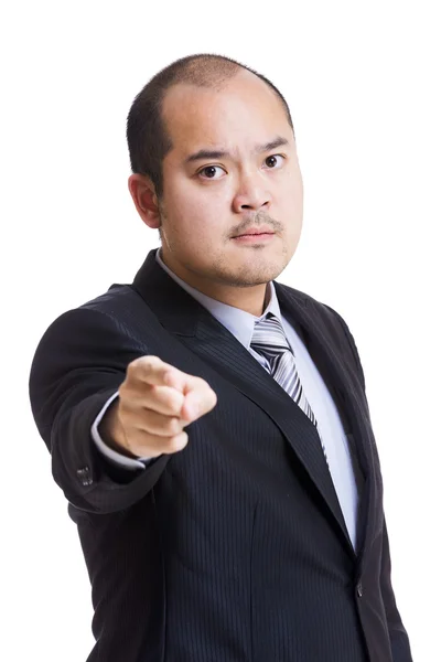 Asia business man feeling angry — Stock Photo, Image