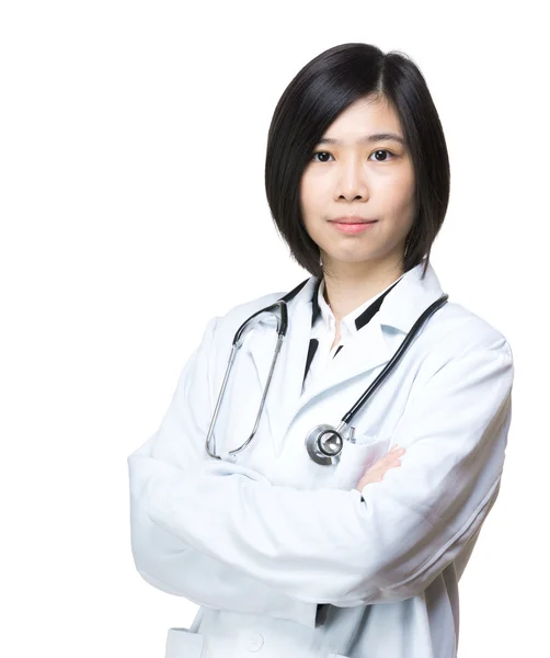 Female doctor smiling — Stock Photo, Image