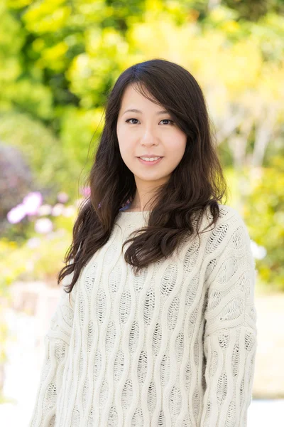 Asia woman at outdoor — Stock Photo, Image