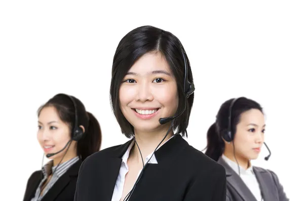 Asia female customer service — Stock Photo, Image