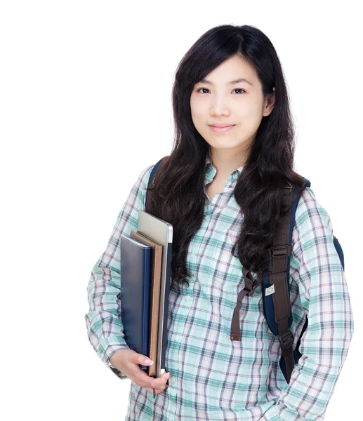 Asia female university student — Stock Photo, Image