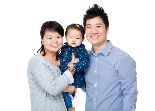 Счастливая семья Азии — стоковое фото