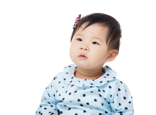 Asien baby flicka stående — Stockfoto