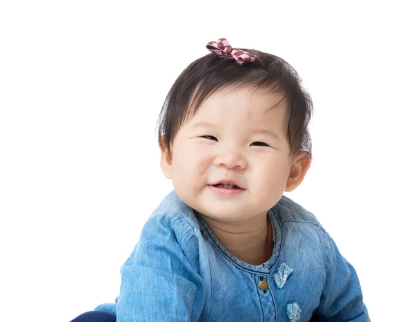 Asien baby flicka leende — Stockfoto
