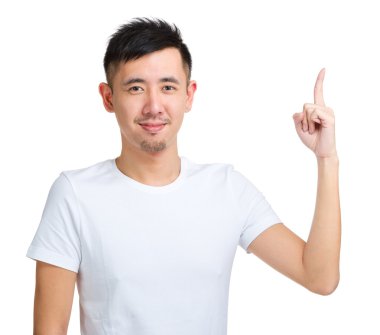 heyecanlı adam fikir işaret