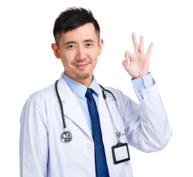 iyi bir jest veren doktor