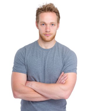 Yakışıklı Sarışın Adam.