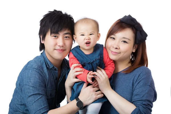 Glückliche asiatische familie — Stockfoto