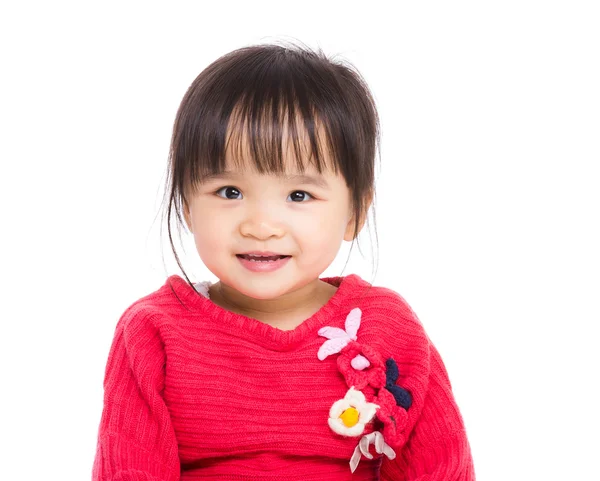 Asiatisches kleines Mädchen lächeln — Stockfoto