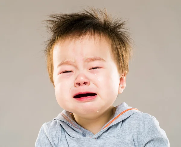 Chorando asiático bebê menino — Fotografia de Stock