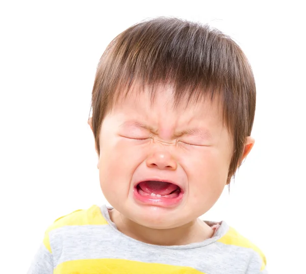 Baby girl crying — Stock Photo, Image