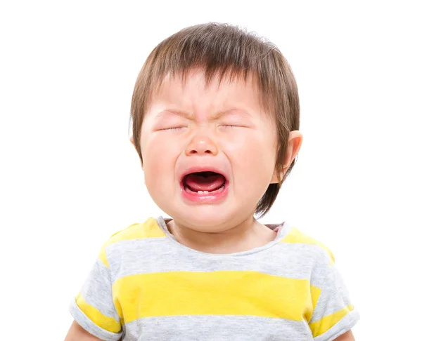 Dívka pláč dítěte — Stock fotografie