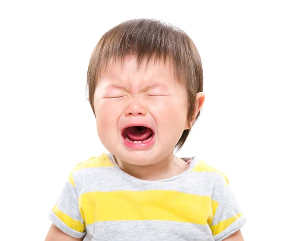 Aziatische babymeisje huilen — Stockfoto