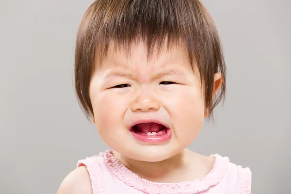 Baby having temper — Stock Photo, Image