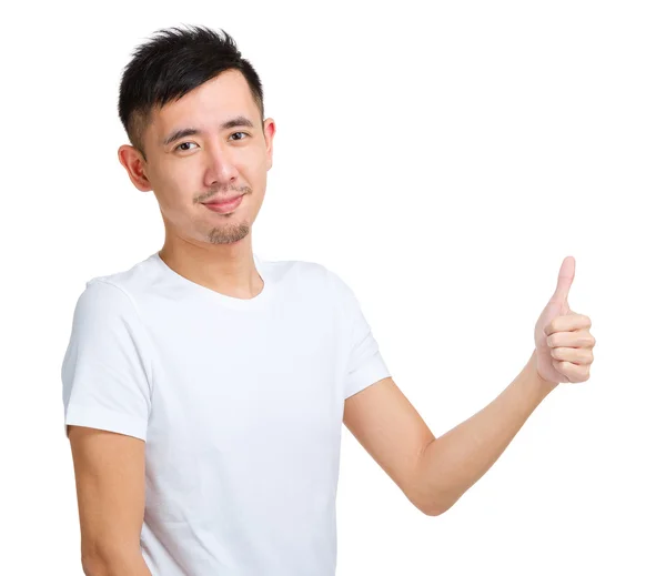 Man giving thumb up sign — Stock Photo, Image