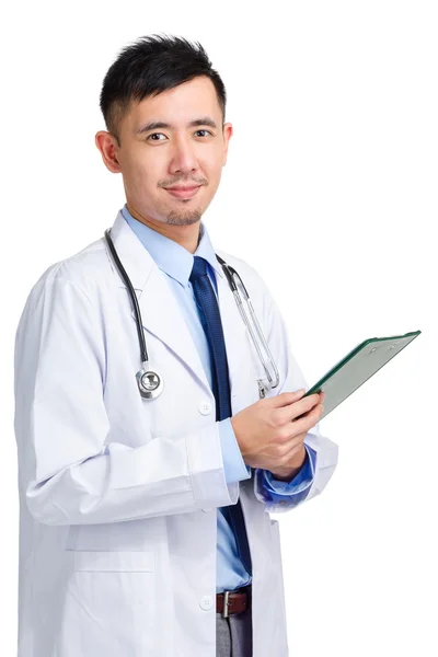 Doctor with clipboard — Stock Photo, Image