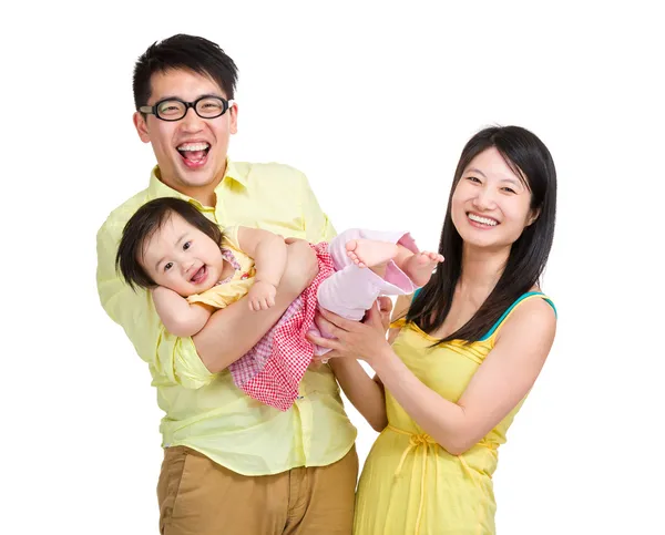 Happy asian family — Stock Photo, Image