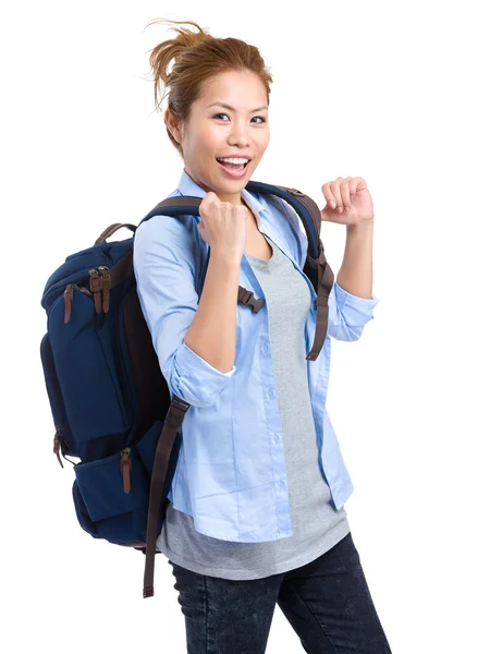 Turista mujer — Foto de Stock