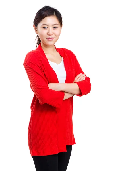 Hermosa mujer retrato sonriente — Foto de Stock