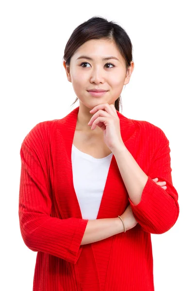 Young woman thinking — Stock Photo, Image