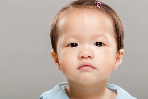 Baby meisje hoofd geschoten — Stockfoto