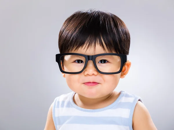 Baby boy wear glasses — Stock Photo, Image