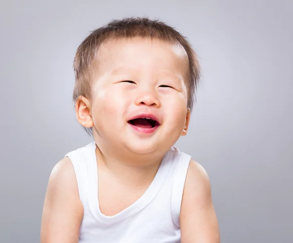 Laughing baby — Stockfoto