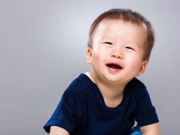 Baby boy feeling so happy — Stock Photo, Image