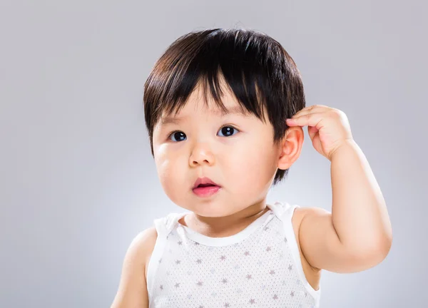 Baby salute — Stock Photo, Image