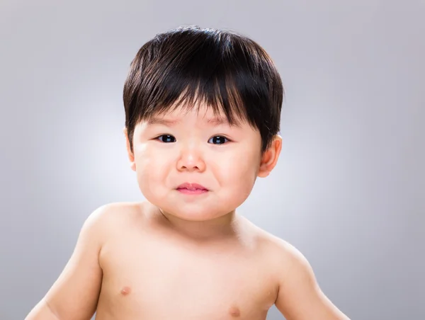 Kleine jongen wil huilen — Stockfoto