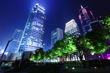 Hong kong iş bölgesinde, gece