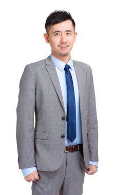 gülümseyen iş adamı