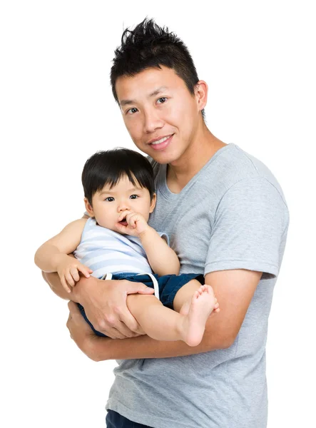 Daddy and his baby son — Stock Photo, Image